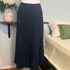 Talbots Irish linen Navy Skirt